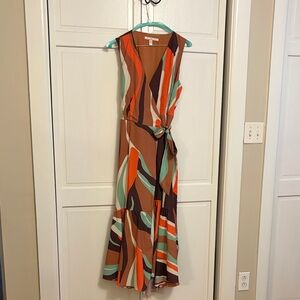 Hutch Colorful Abstract Maxi Dress